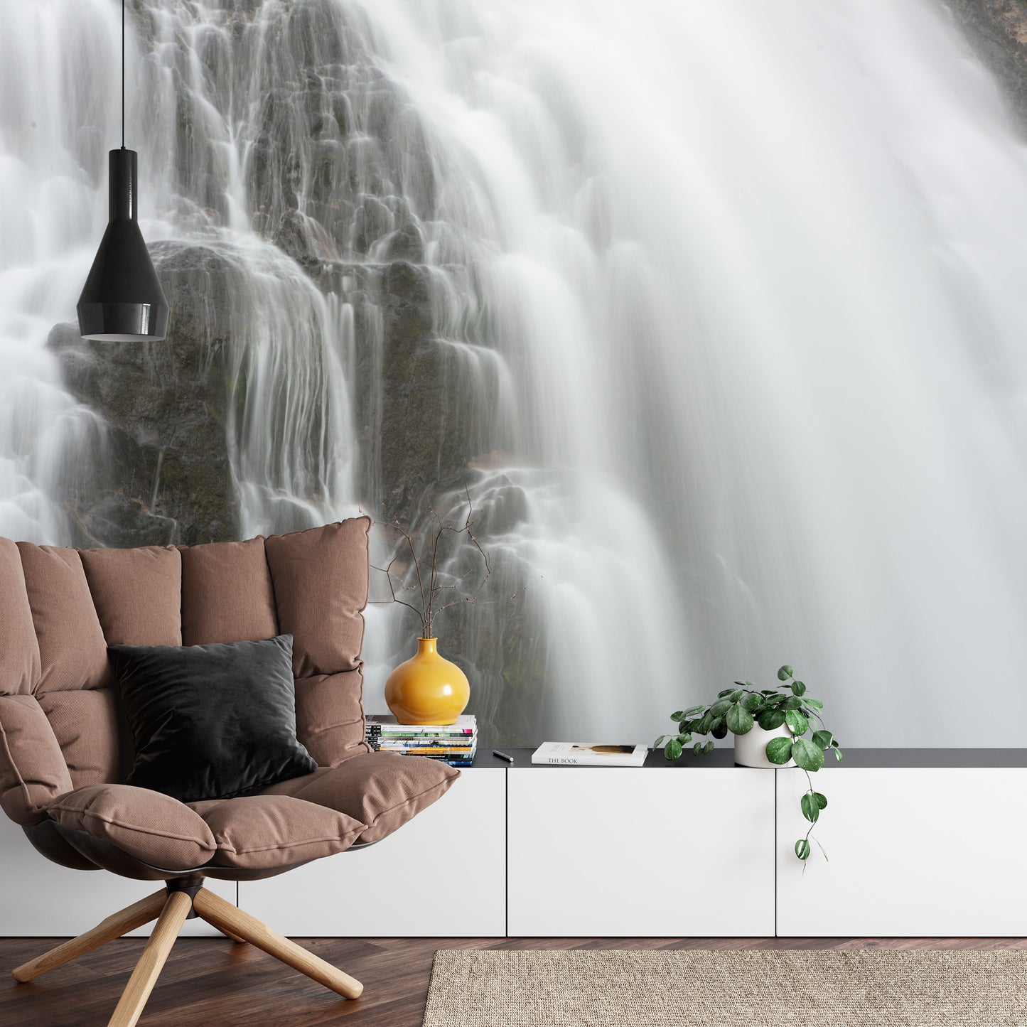 Fototapete Wasserfall Der Felsen