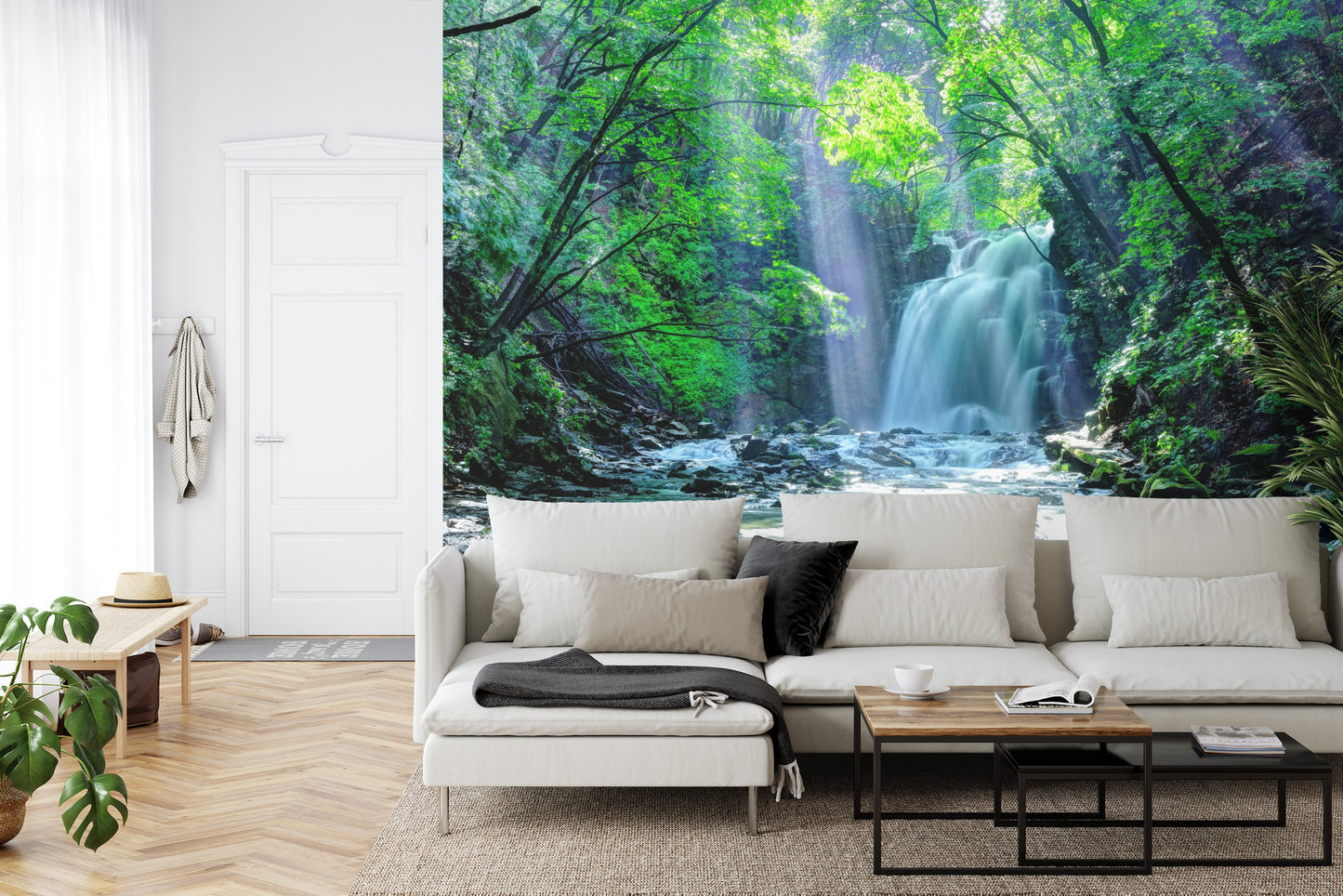 Fototapete Wasserfall Im Wald