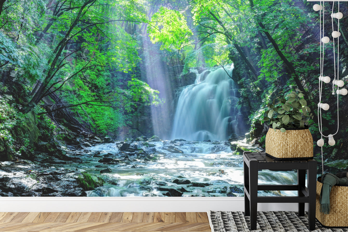 Fototapete Wasserfall Im Wald