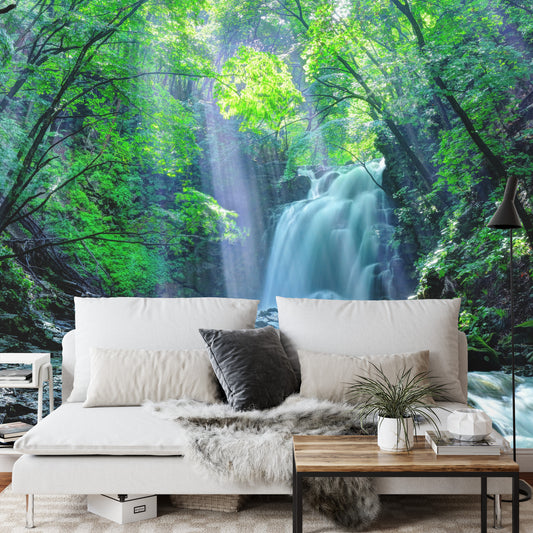 Fototapete Wasserfall Im Wald