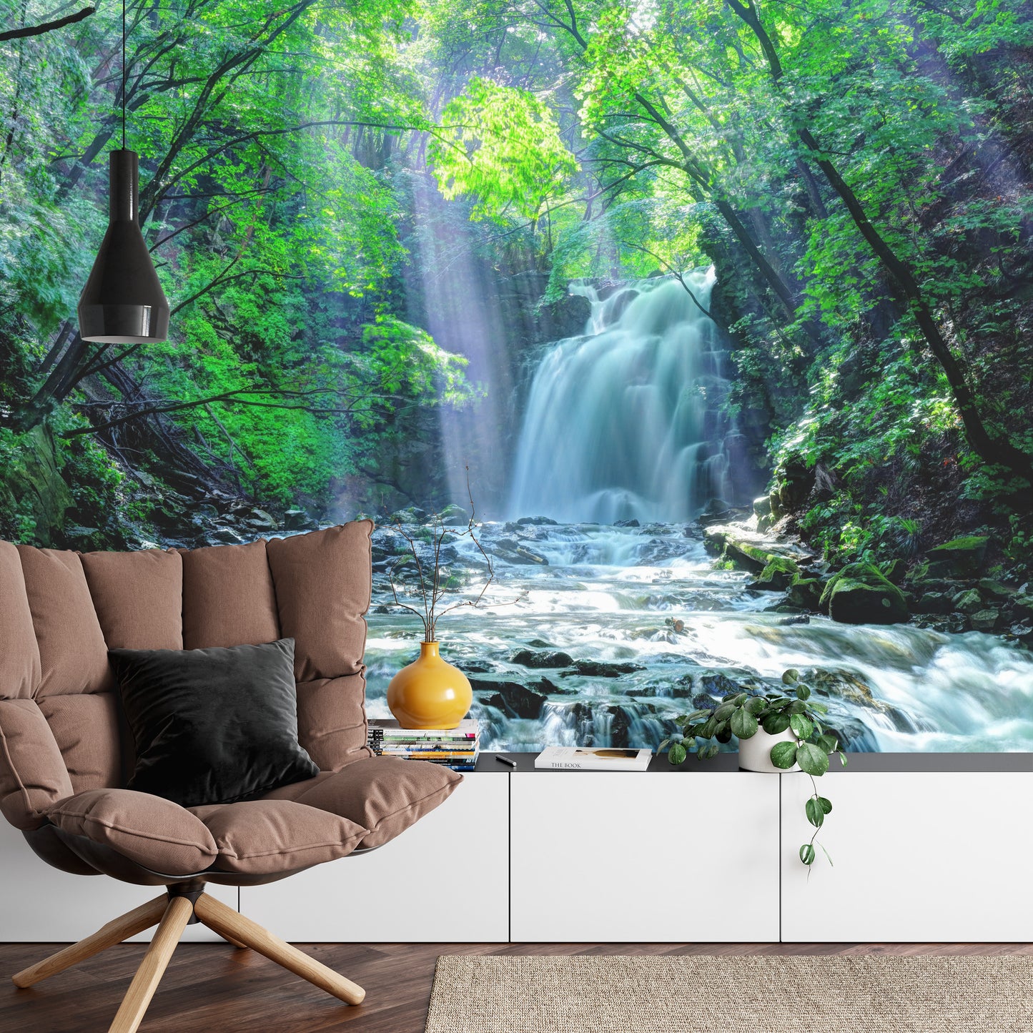 Fototapete Wasserfall Im Wald