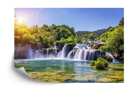 Fototapete Wasserfall Skradinski Buk, Kroatien