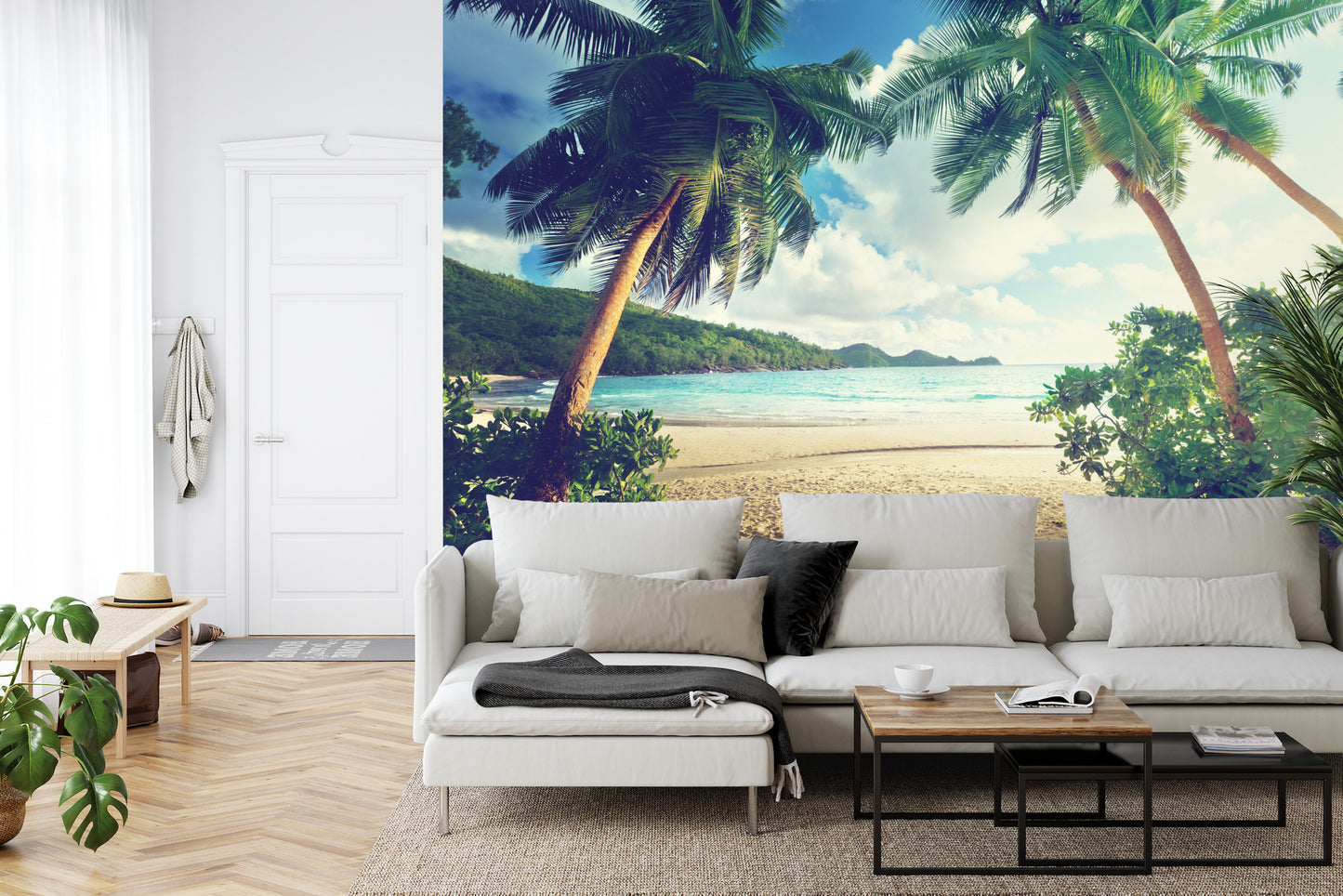 Fototapete Palmen Auf Den Seychellen