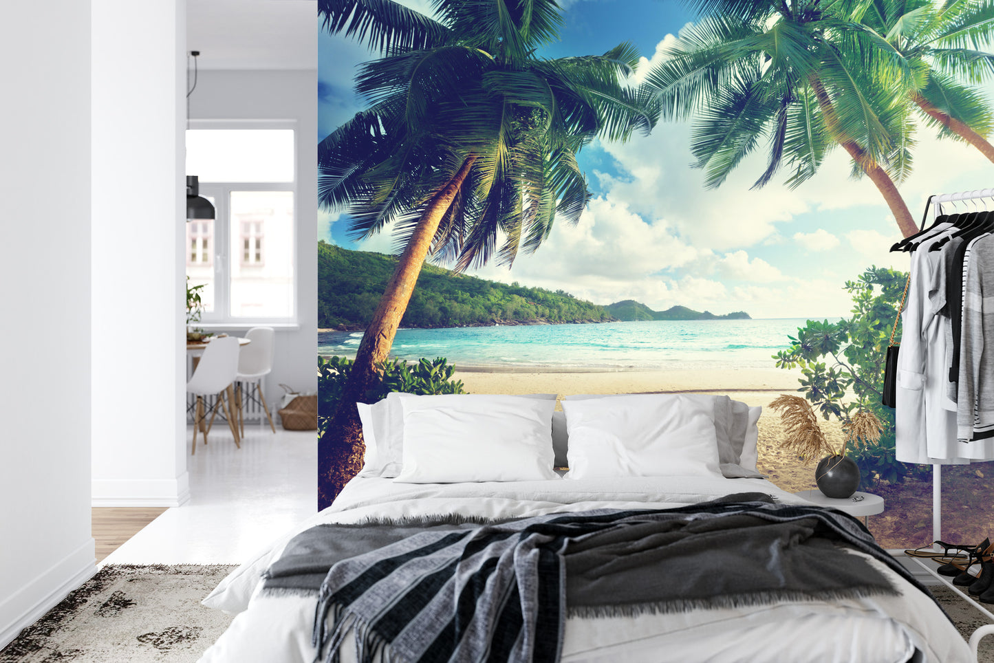 Fototapete Palmen Auf Den Seychellen