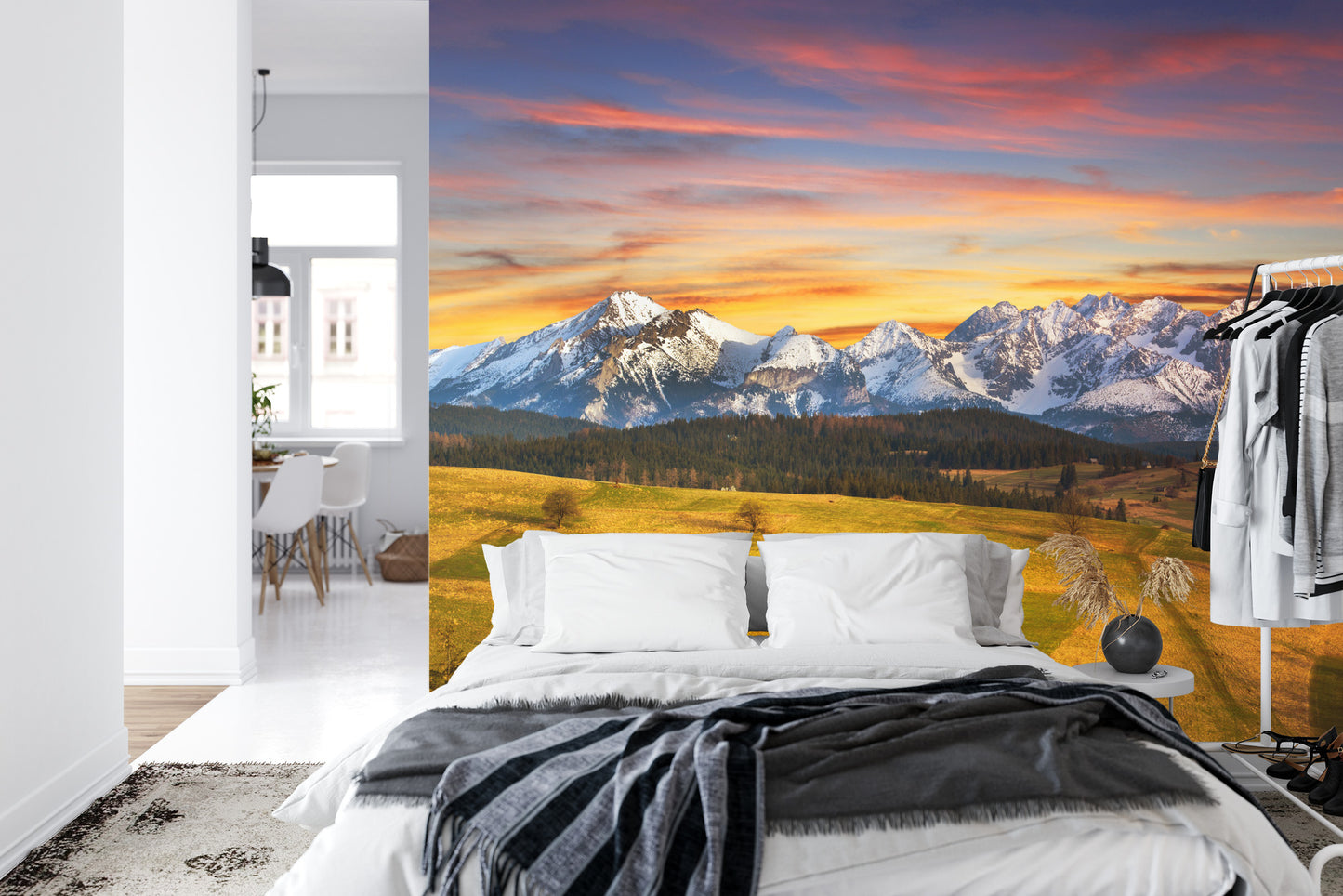 Fototapete Tatra-Gebirge Bei Sonnenuntergang