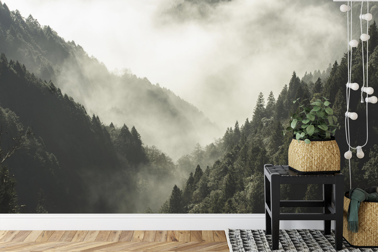 Fototapete Wald Im Nebel