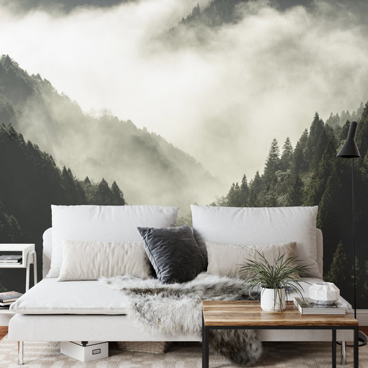 Fototapete Wald Im Nebel