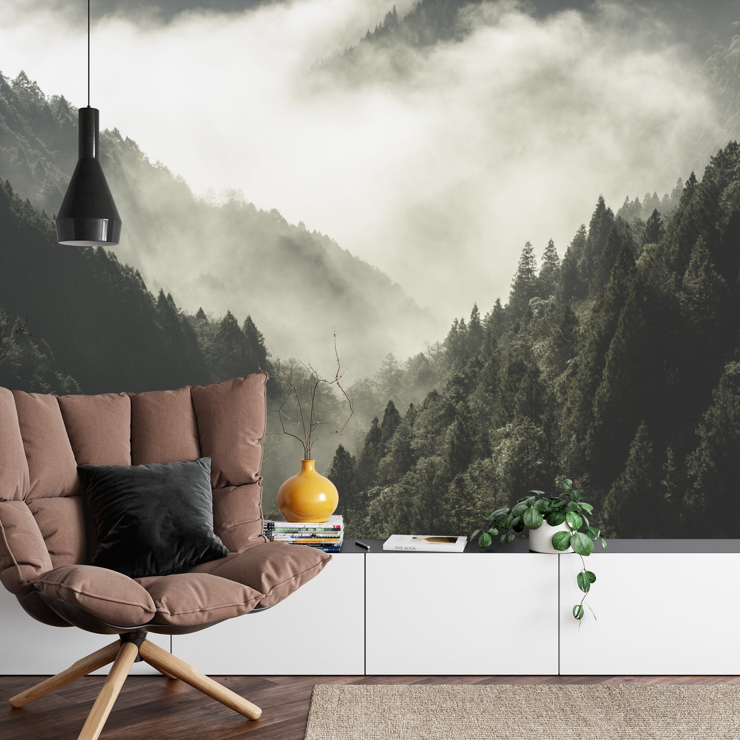 Fototapete Wald Im Nebel