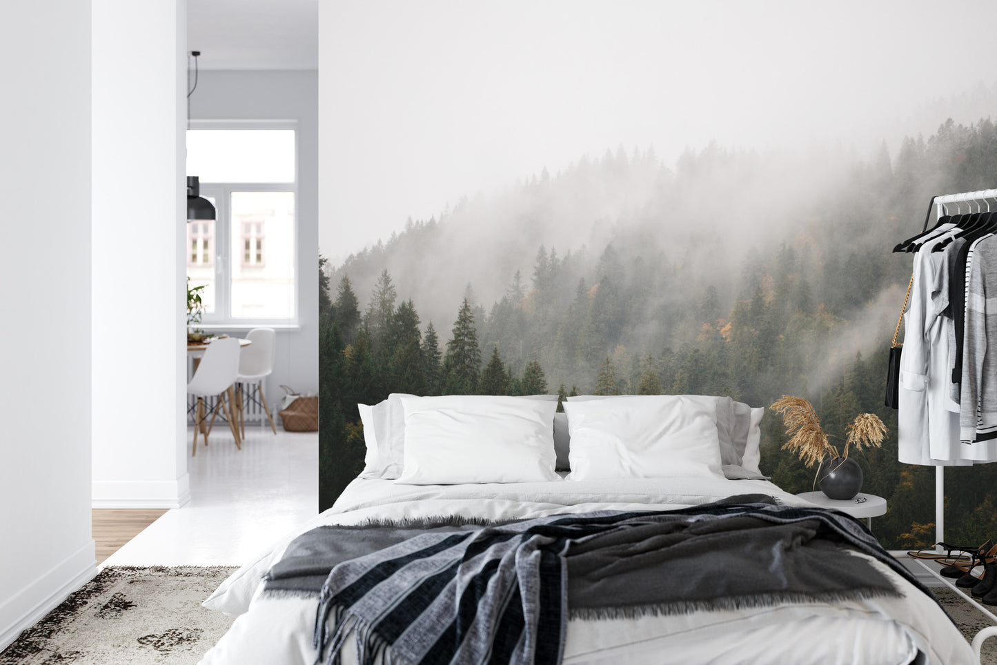 Fototapete Wald Im Nebel