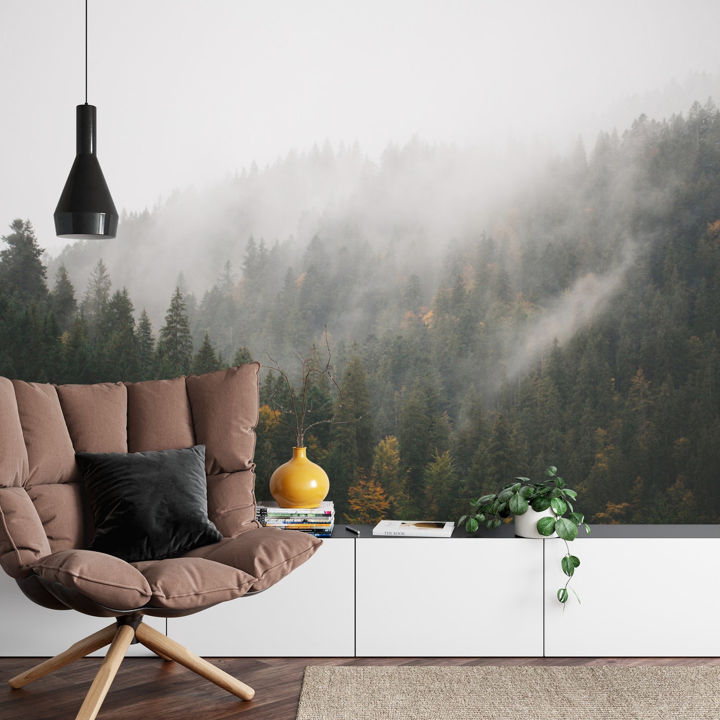 Fototapete Wald Im Nebel