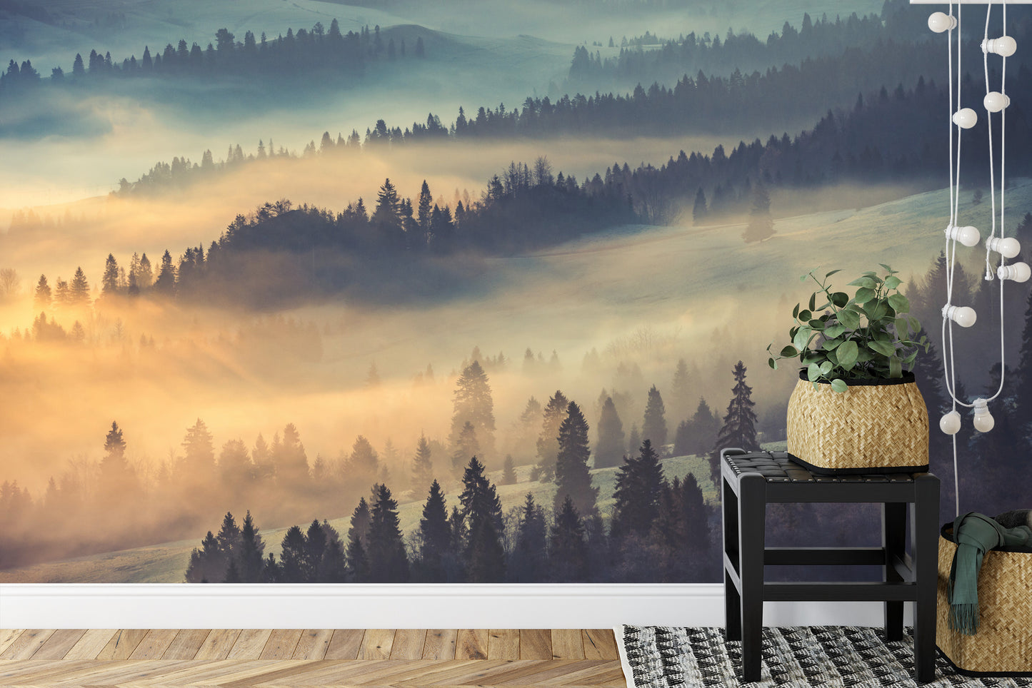 Fototapete Wald Im Nebel