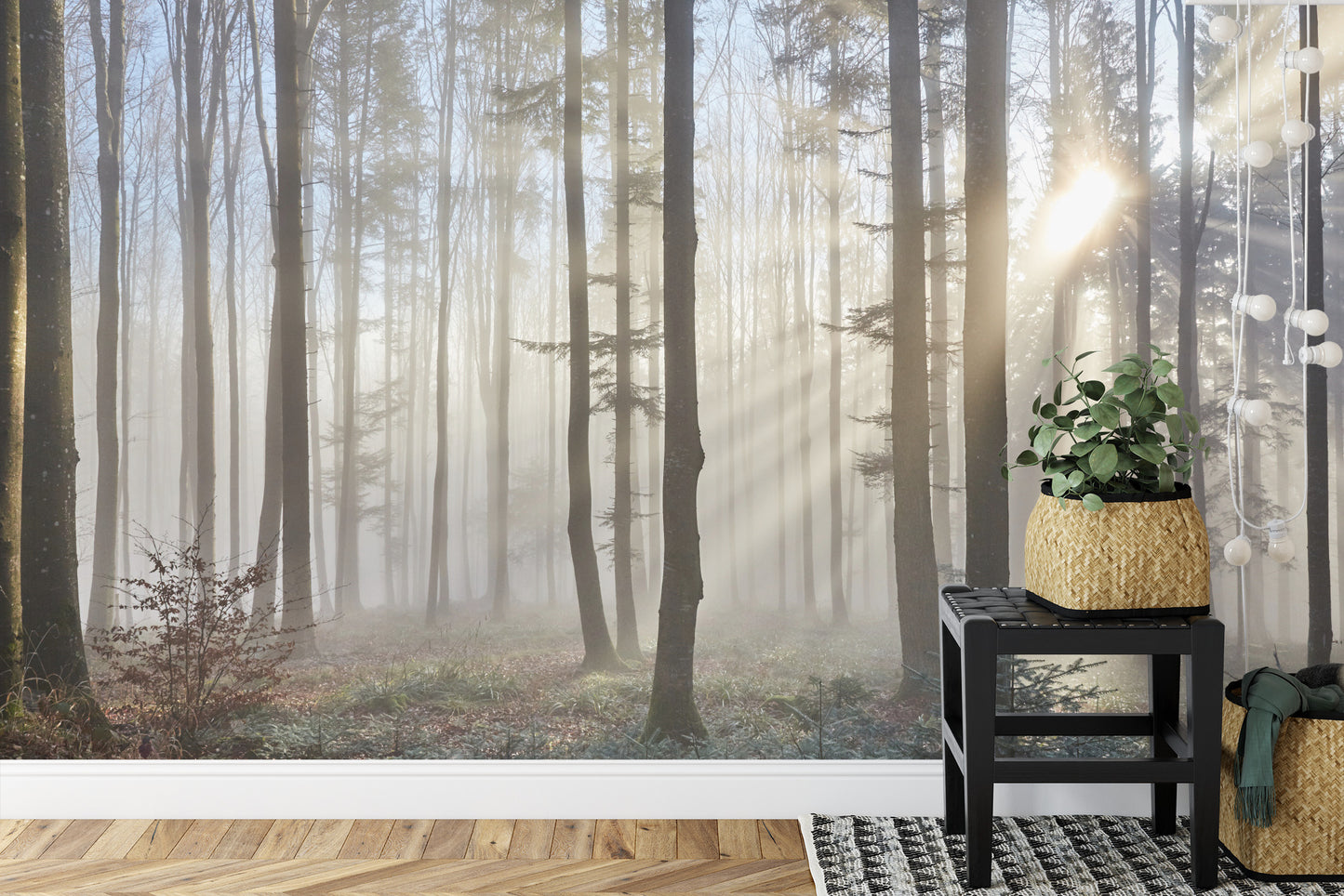 Fototapete Wald Im Nebel