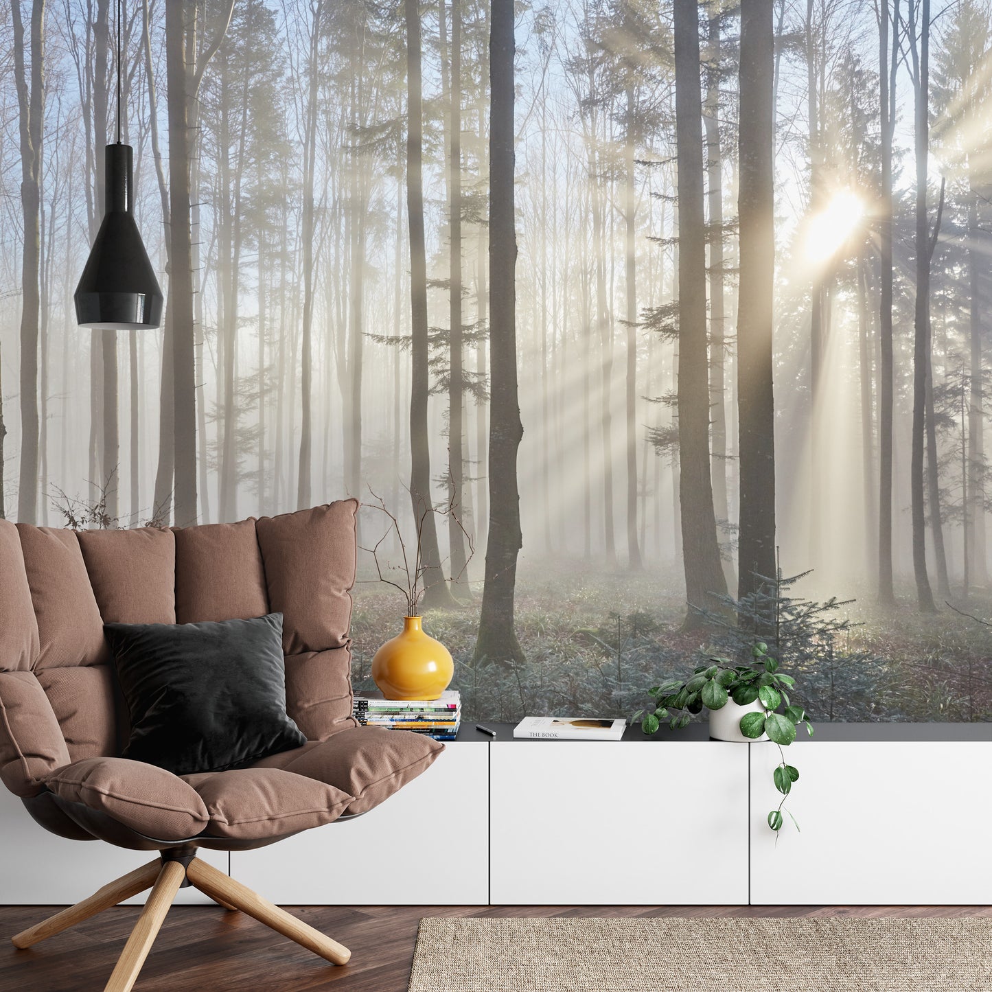 Fototapete Wald Im Nebel
