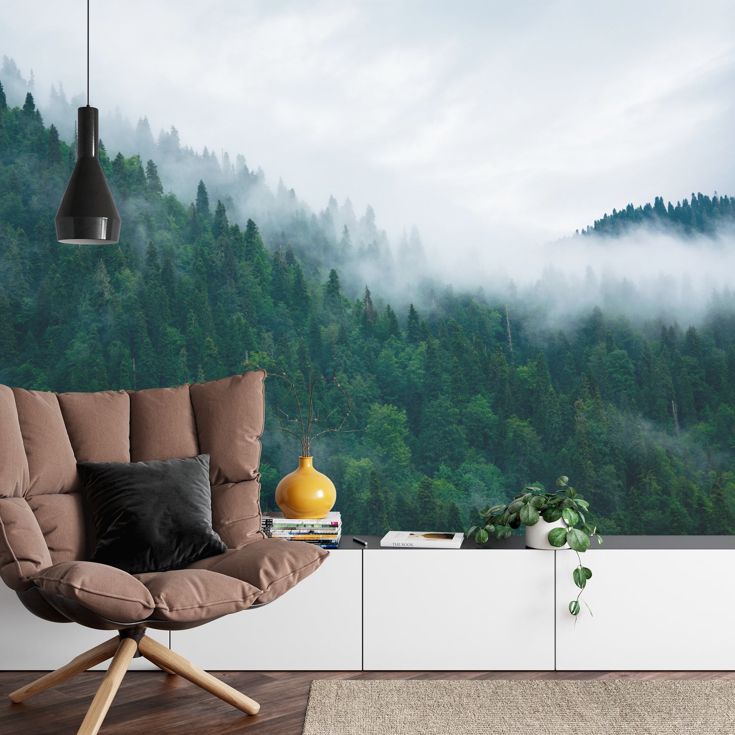 Fototapete Wald Im Nebel