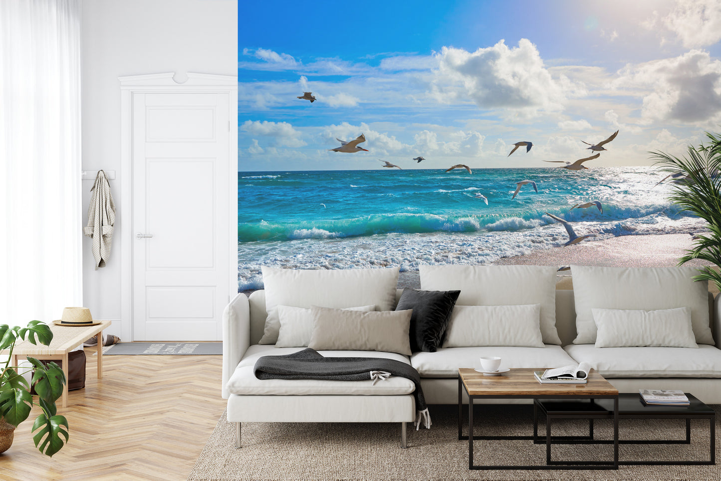 Fototapete Strand-Wellen