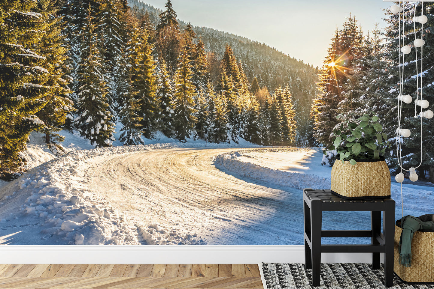 Fototapete Winterwald