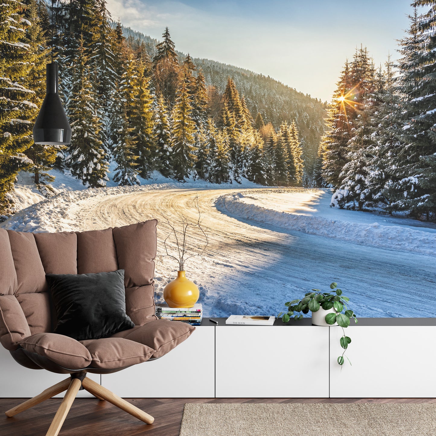 Fototapete Winterwald