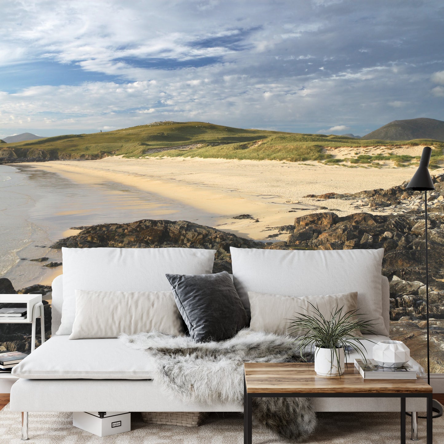 Fototapete Strand Felsenmeer