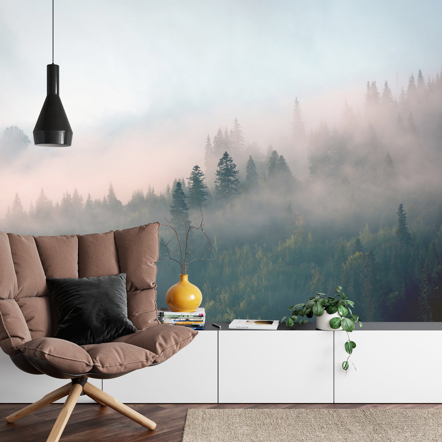 Fototapete Wald Im Nebel