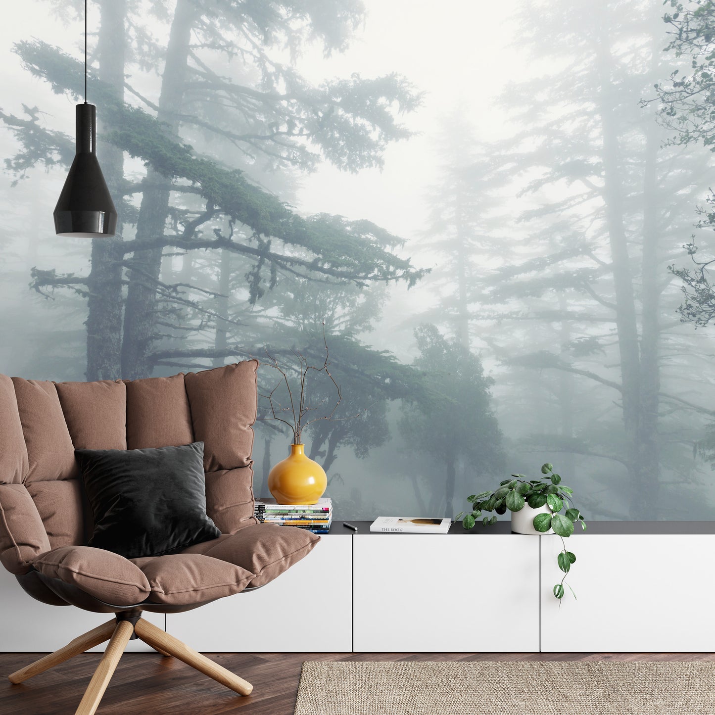 Fototapete Wald Im Nebel