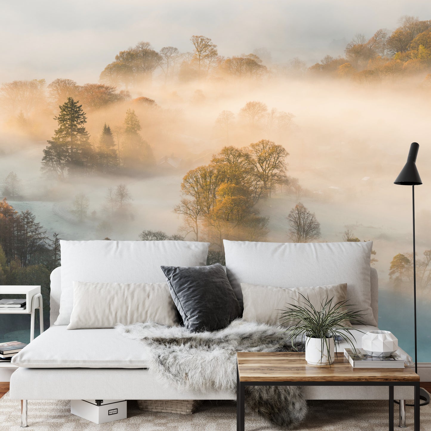 Fototapete Wald Im Nebel