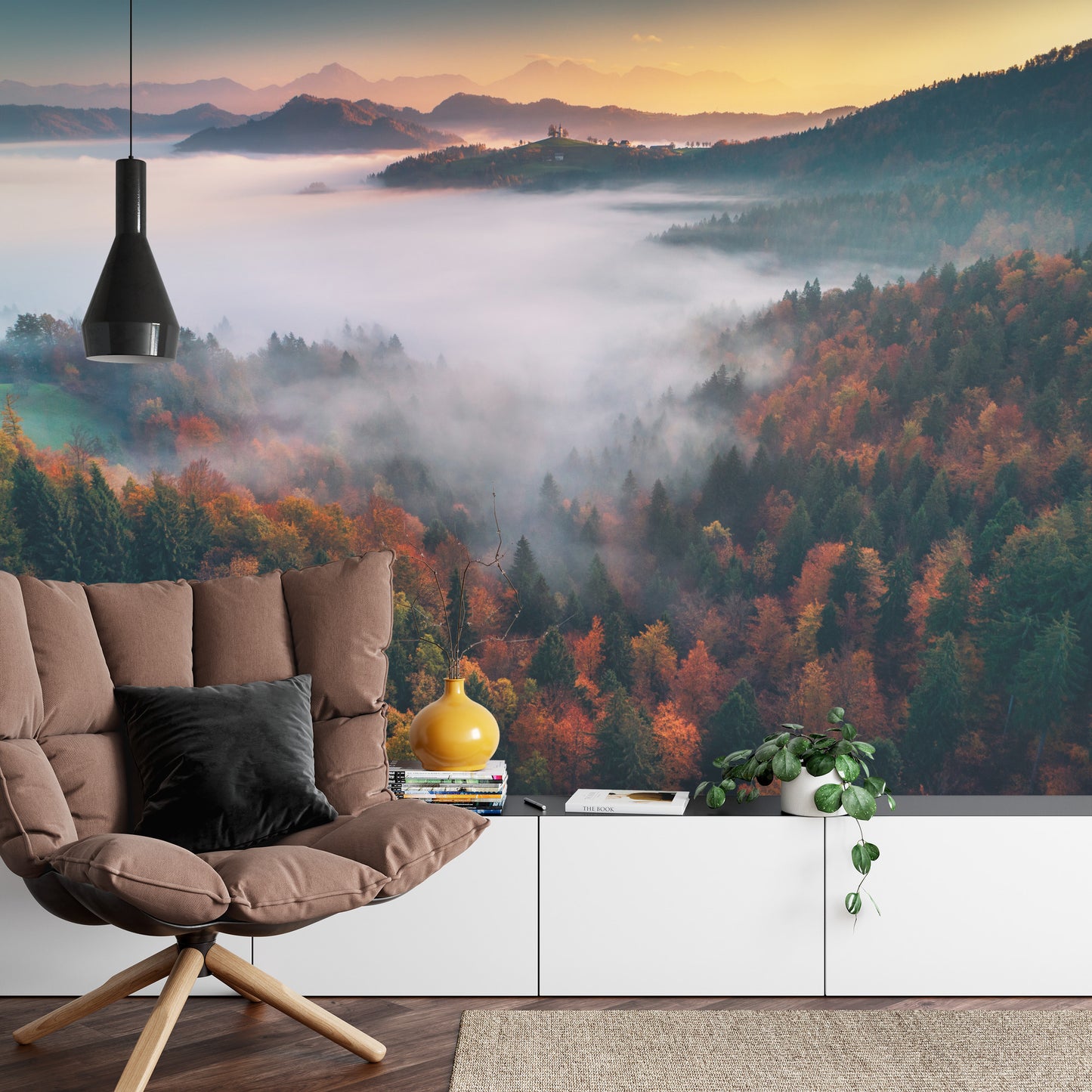 Fototapete Wald Im Nebel