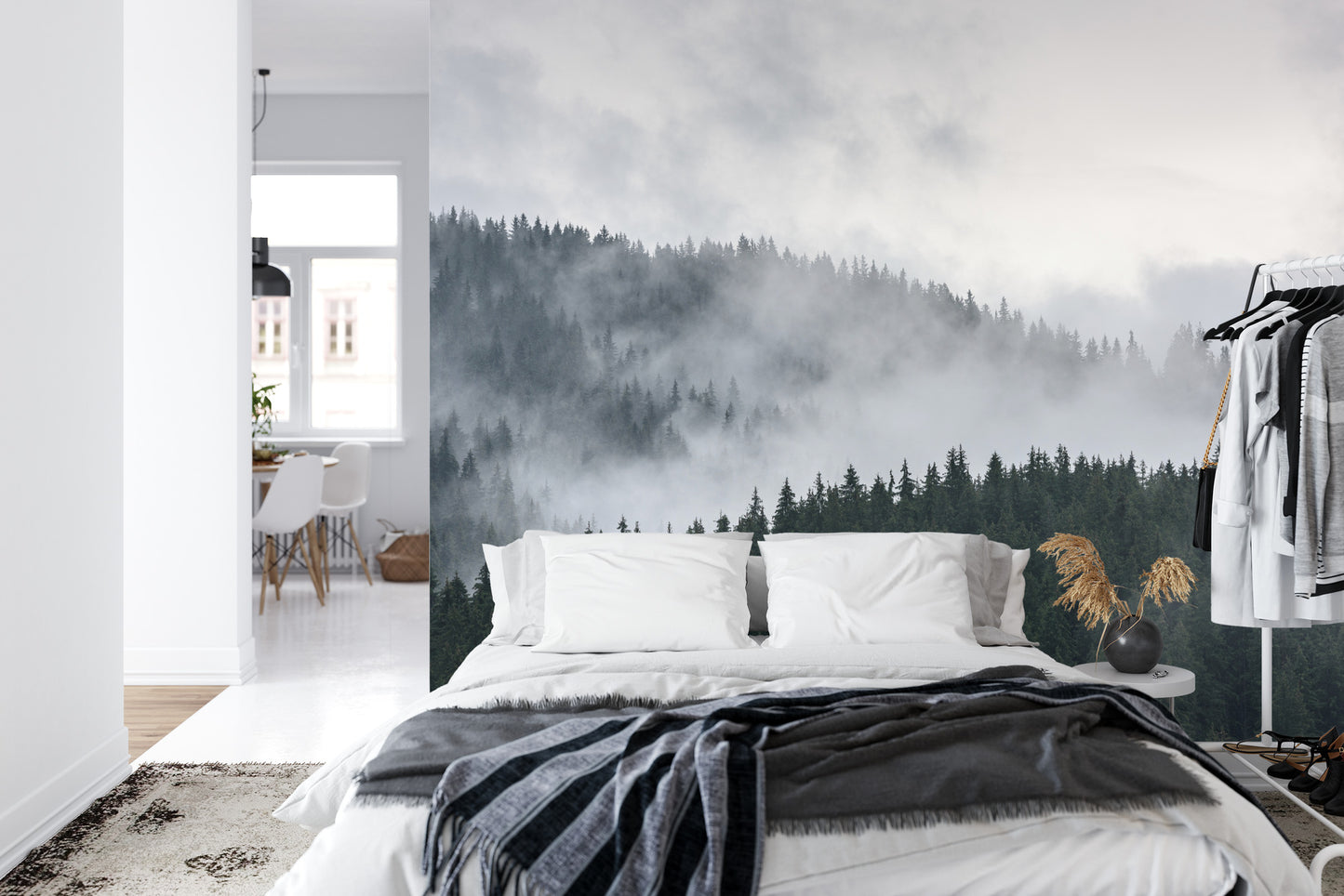 Fototapete Wald Im Nebel