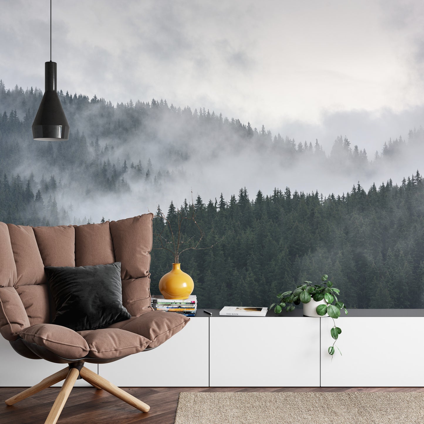 Fototapete Wald Im Nebel