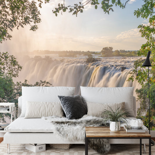Fototapete Wasserfall Im Wald