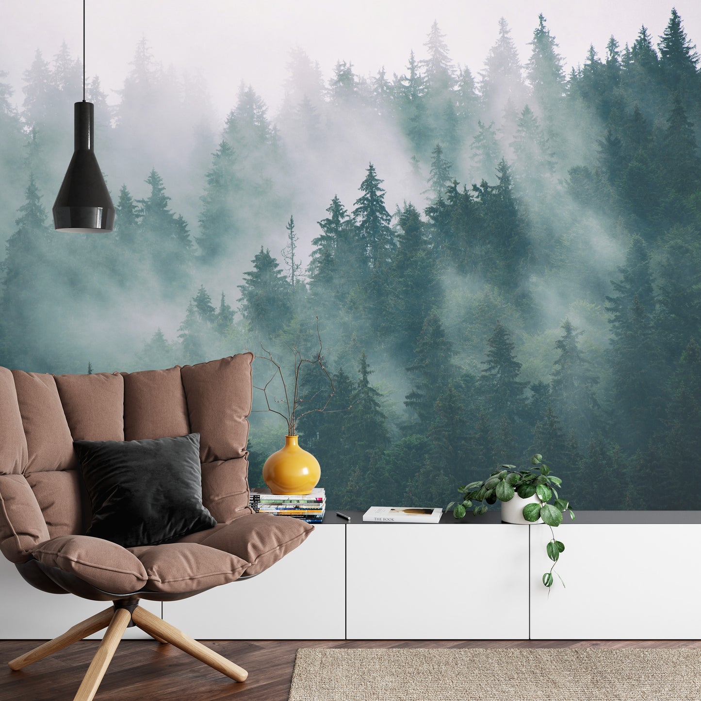 Fototapete Wald Im Nebel