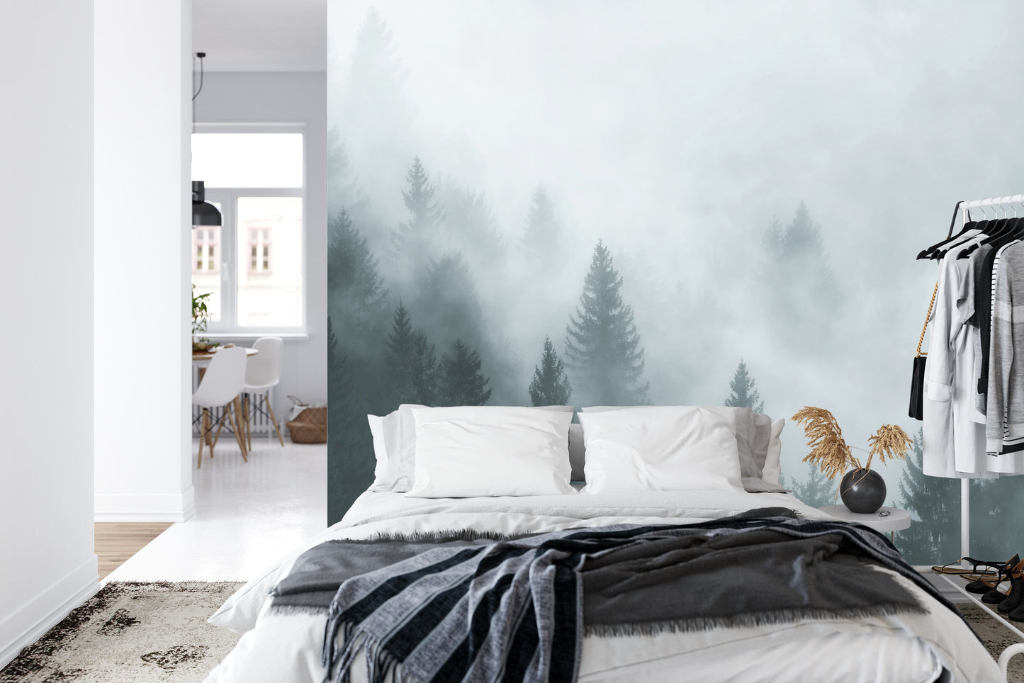 Fototapete Wald Im Nebel