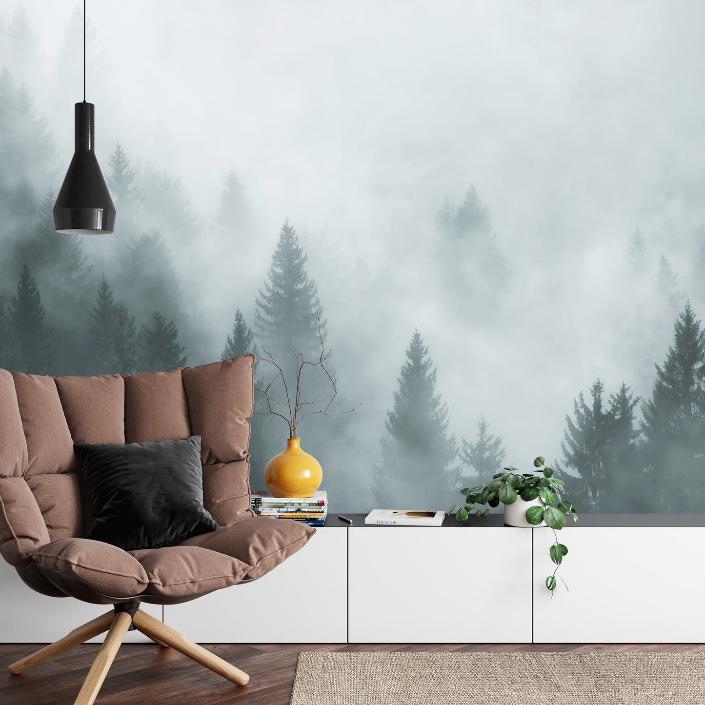 Fototapete Wald Im Nebel