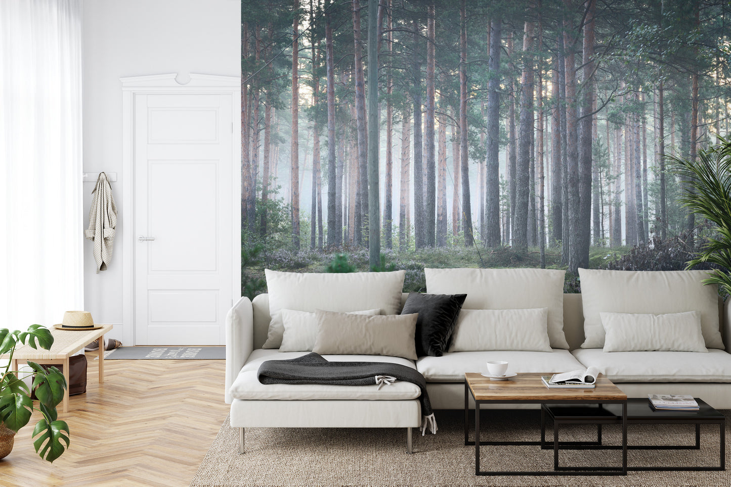 Fototapete Nebliger Wald