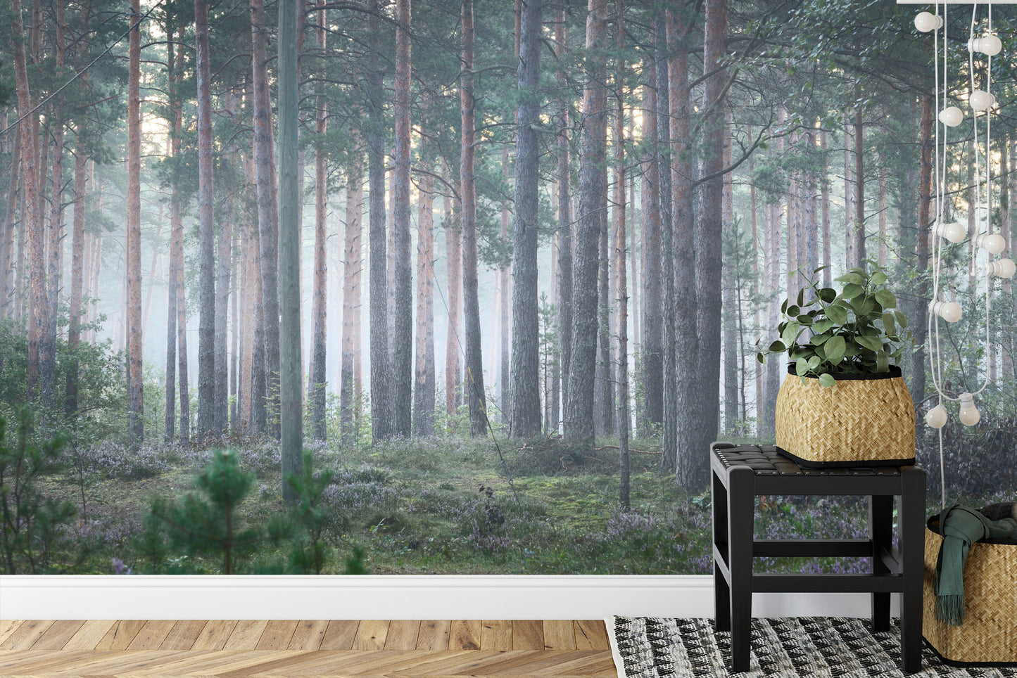 Fototapete Nebliger Wald