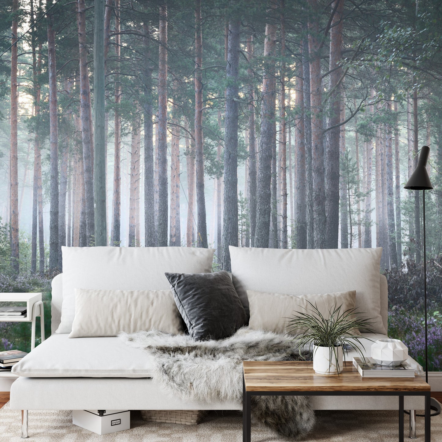 Fototapete Nebliger Wald