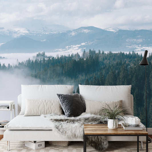 Fototapete Nebliger Wald