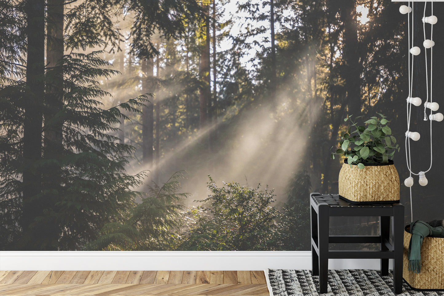 Fototapete Nebliger Wald