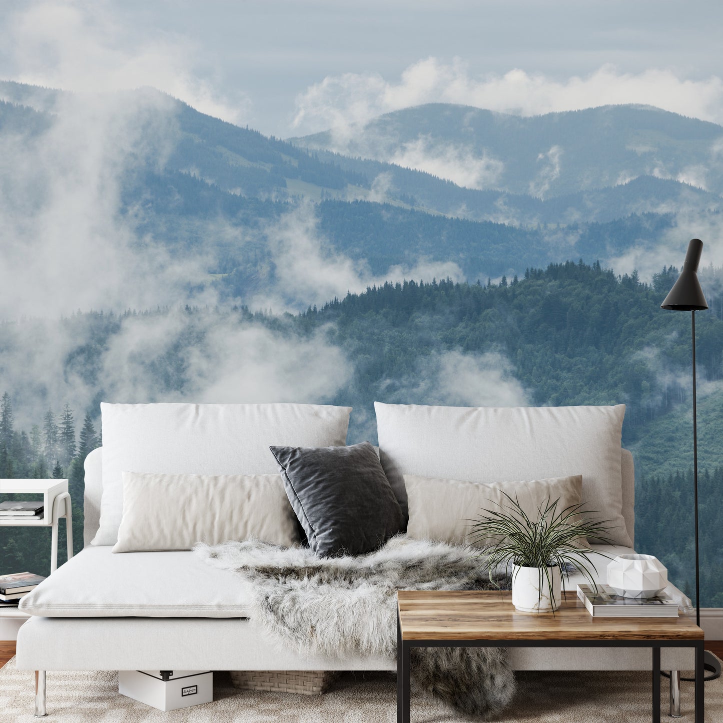 Fototapete Wald Im Nebel