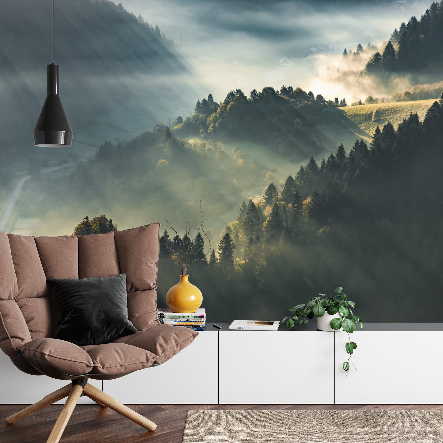 Fototapete Wald Im Nebel