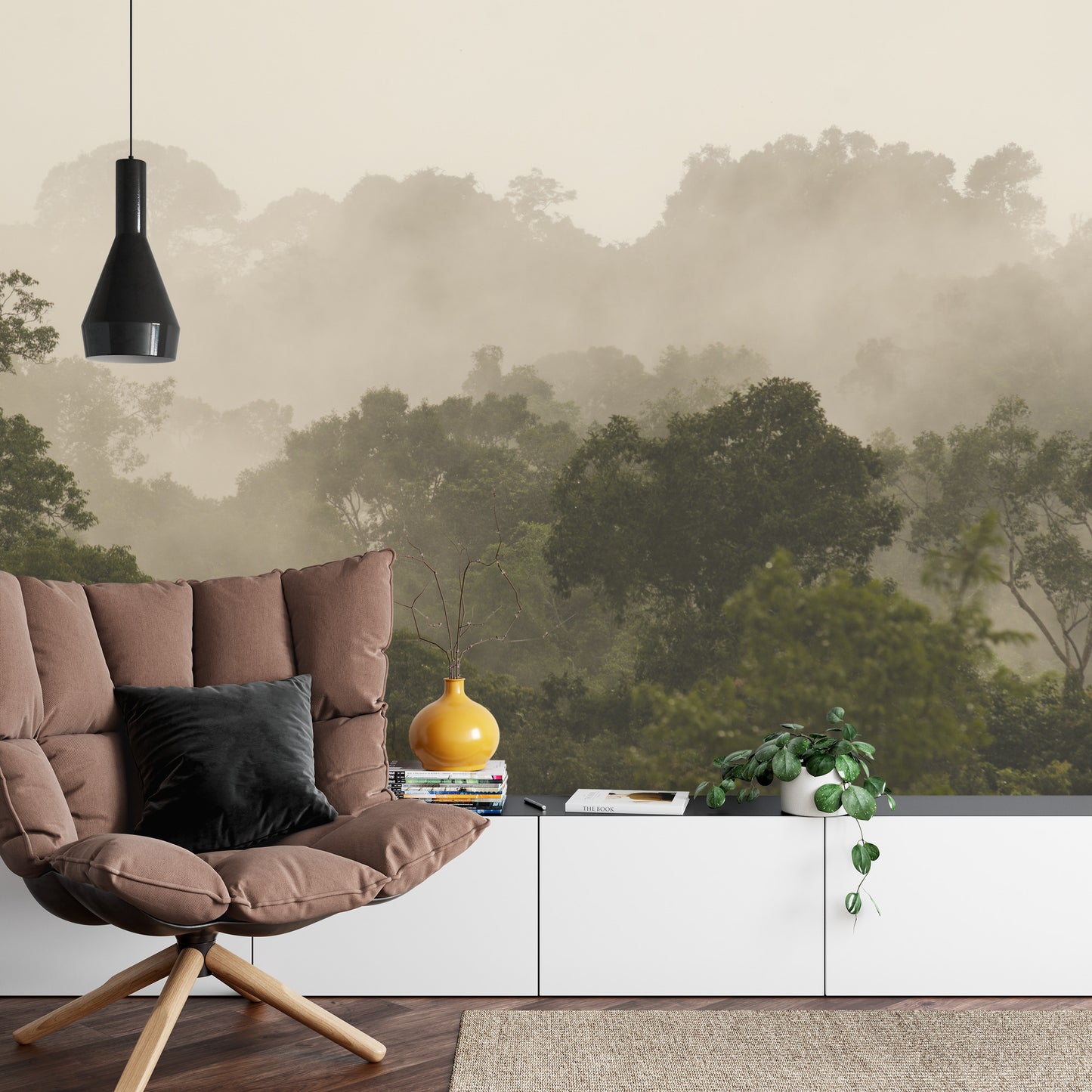 Fototapete Wald Im Nebel