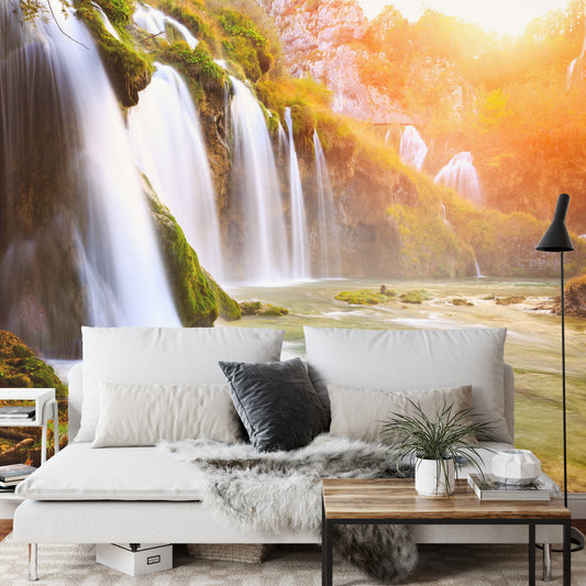 Fototapete Kaskaden-Wasserfall