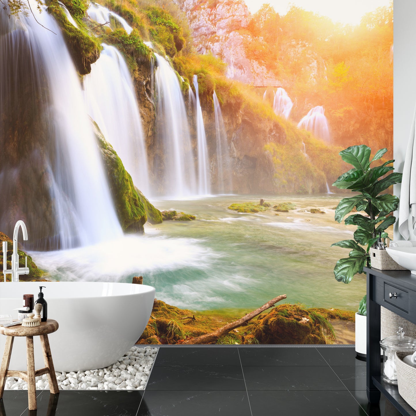 Fototapete Kaskaden-Wasserfall