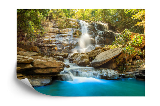 Fototapete Wasserfall - Kaskade