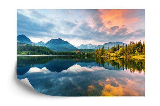 Fototapete Štrbské Bergsee In Der Hohen Tatra In Der Slowakei