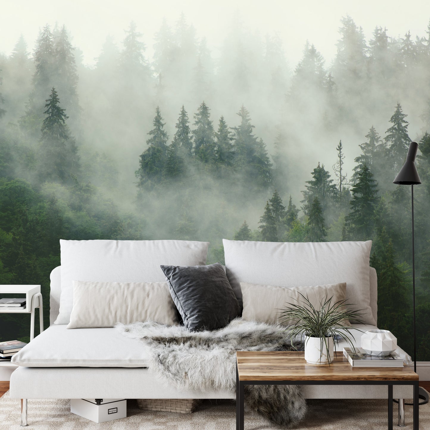 Fototapete Wald Im Nebel