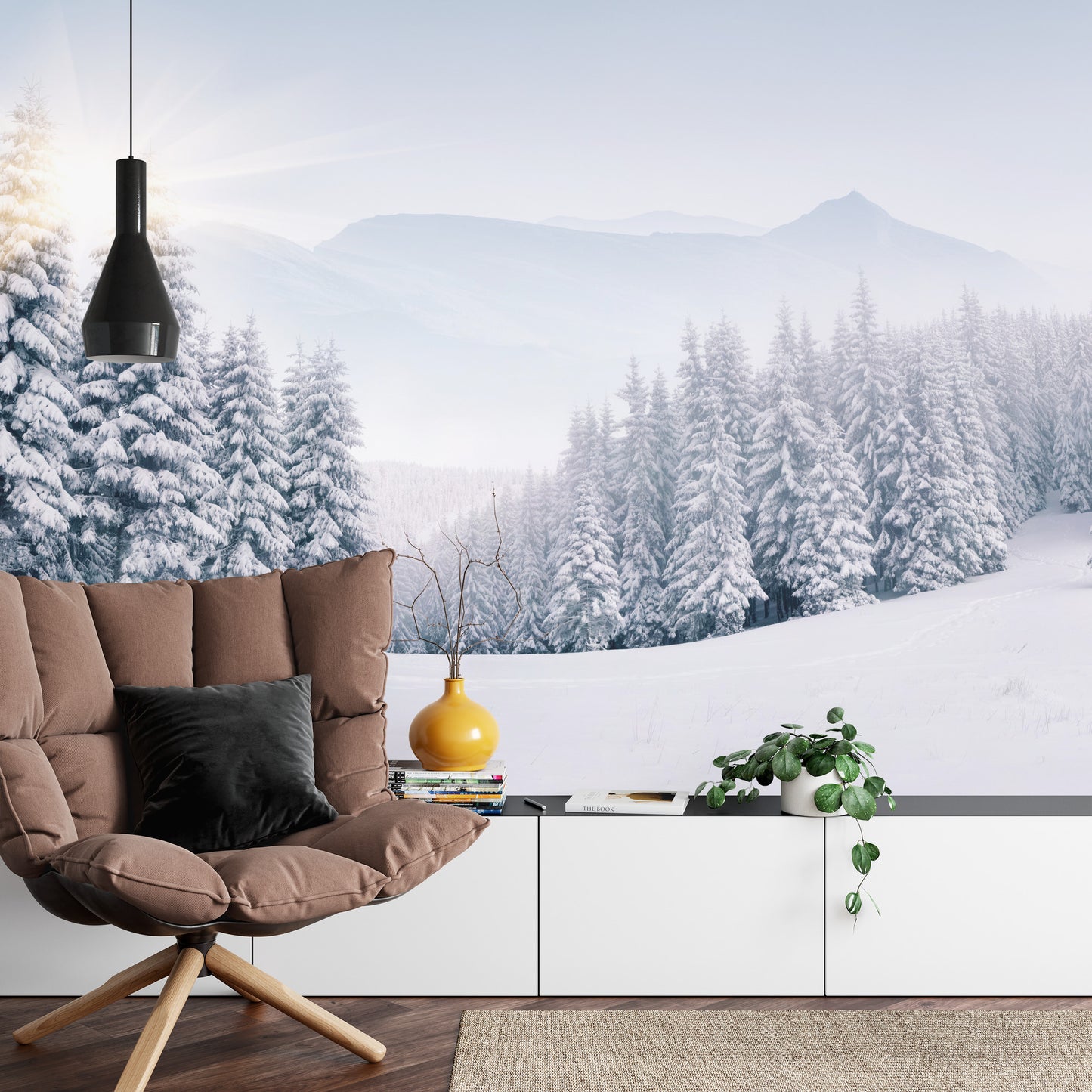 Fototapete Winterwald