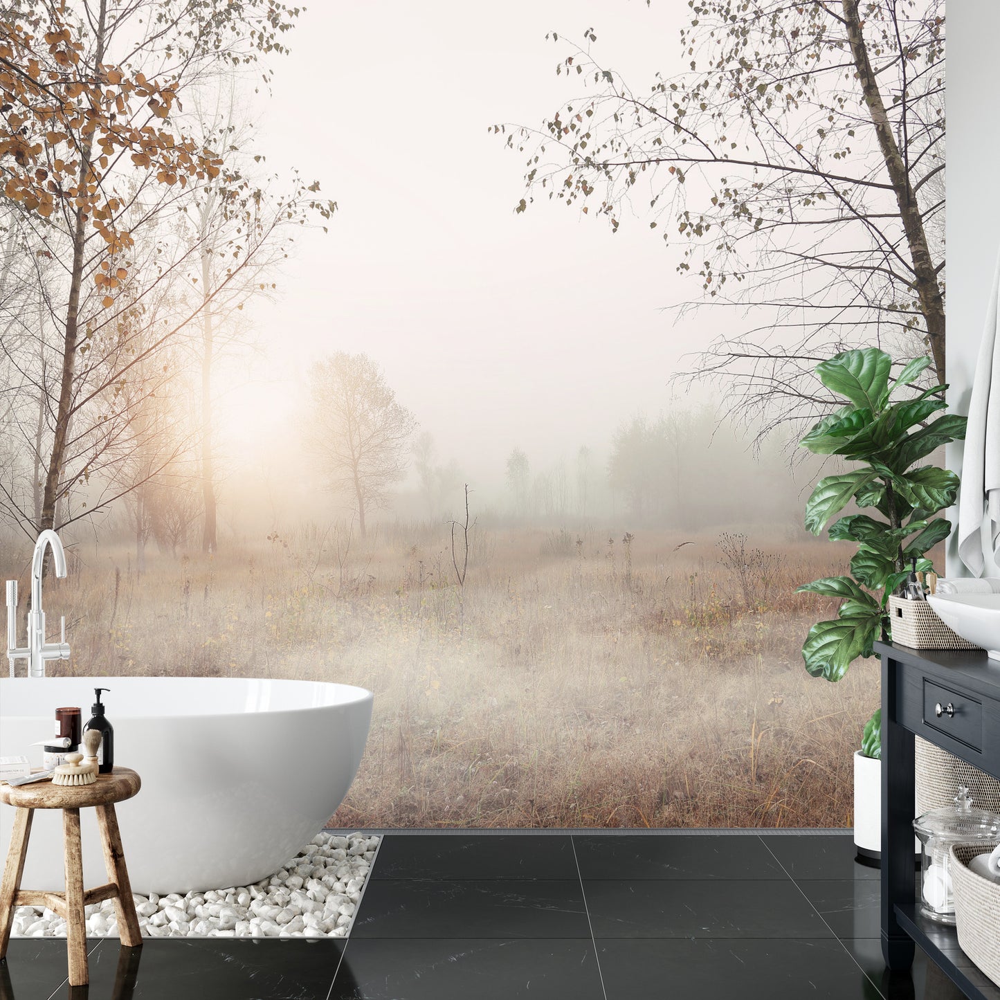 Fototapete Wald Im Nebel