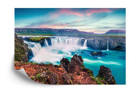 Fototapete Godafoss Wasserfall