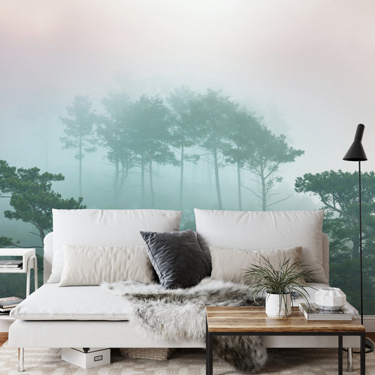 Fototapete Wald Im Nebel