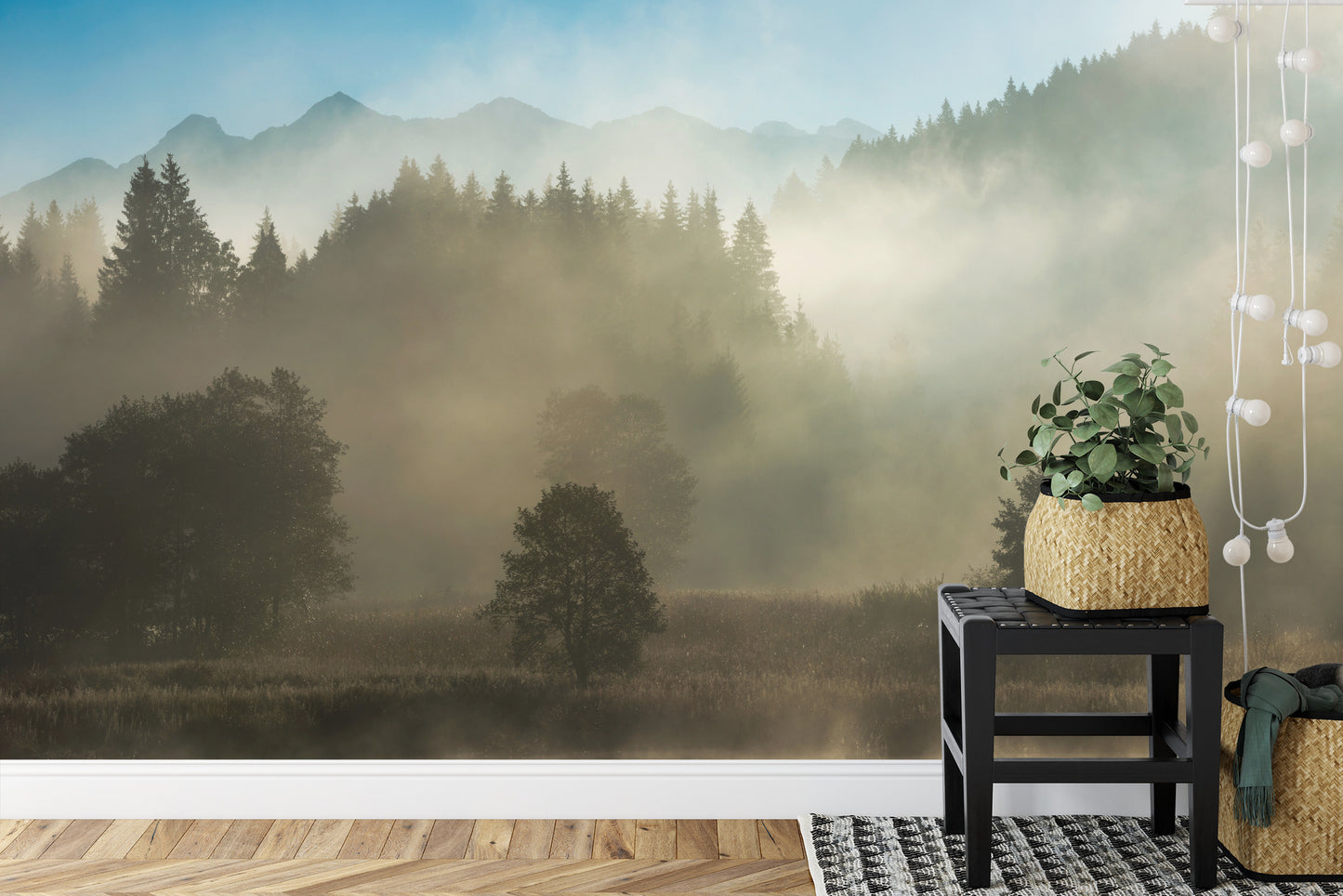 Fototapete Wald Im Nebel